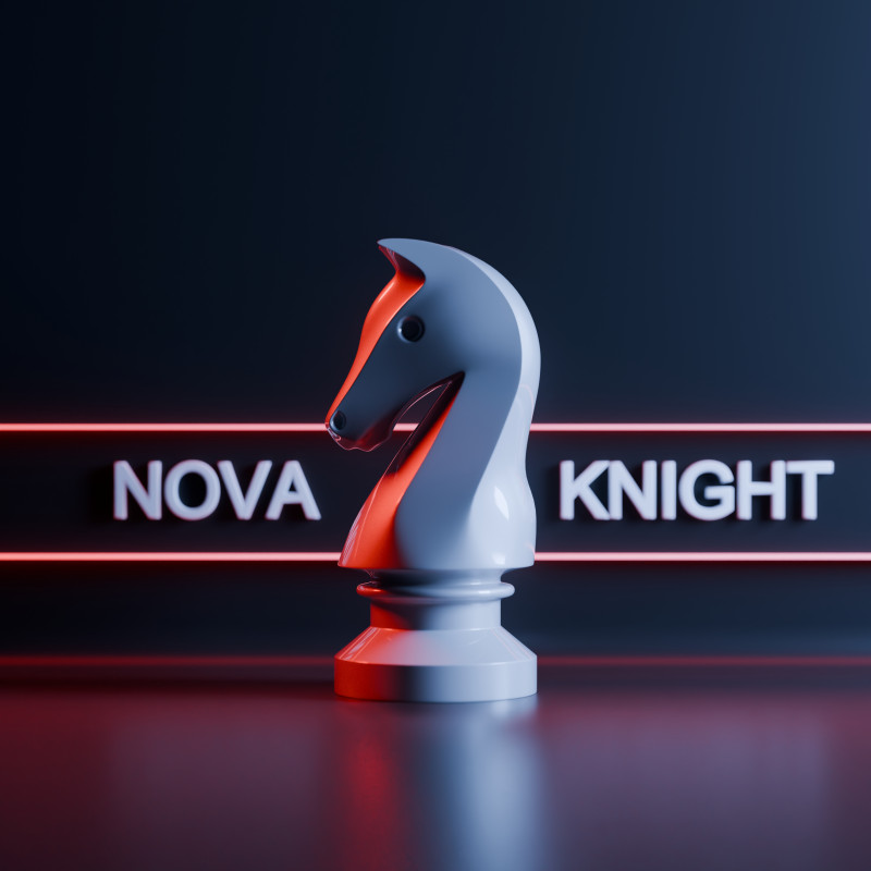 Nova Knight Schachfigur 3D Druckmodell .c4d .max .obj .3ds .fbx .stl .blend