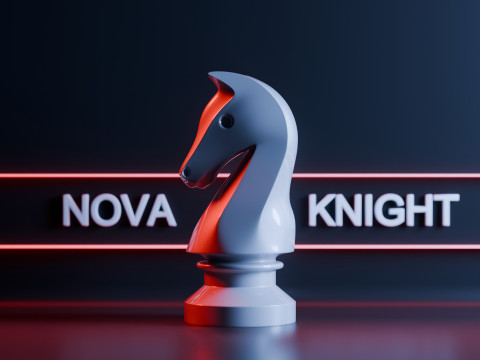 Nova Knight Chess Piece 3D Print Model