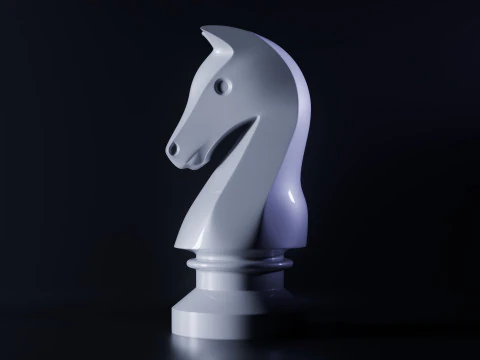 Nova Knight Chess Piece 3D Print Model