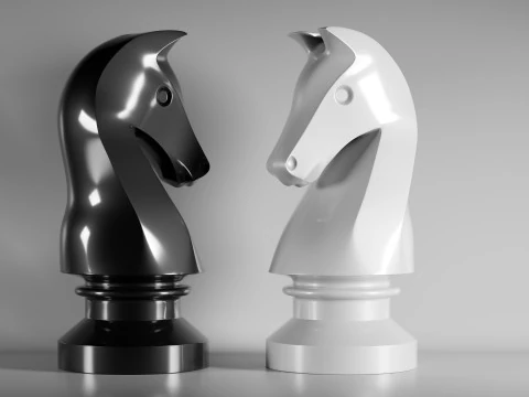 Nova Knight Chess Piece 3D Print Model