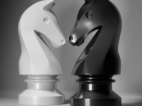 Nova Knight Chess Piece 3D Print Model