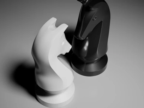 Nova Knight Chess Piece 3D Print Model