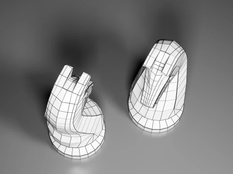 Nova Knight Chess Piece 3D Print Model