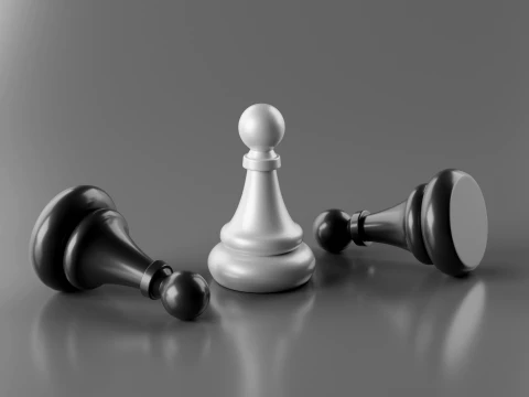 Aladdin Chess Pieces Set 3D Print Model