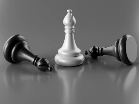 Aladdin Chess Pieces Set 3D Print Model