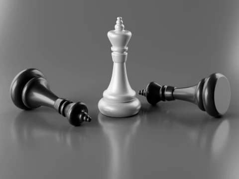 Aladdin Chess Pieces Set 3D Print Model