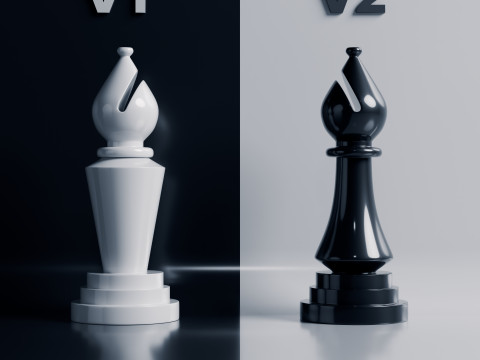 नोवा शतरंज मोहरे सेट 3D प्रिंट मॉडल