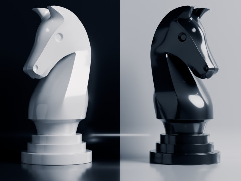 नोवा शतरंज मोहरे सेट 3D प्रिंट मॉडल