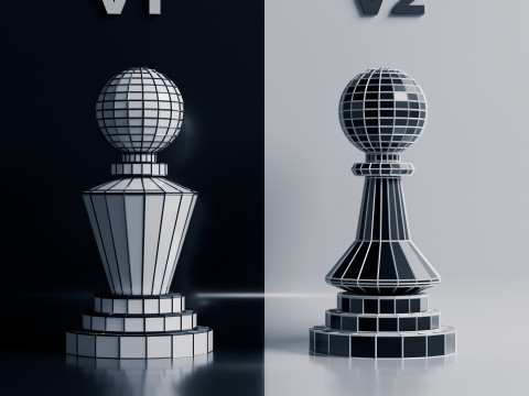 नोवा शतरंज मोहरे सेट 3D प्रिंट मॉडल