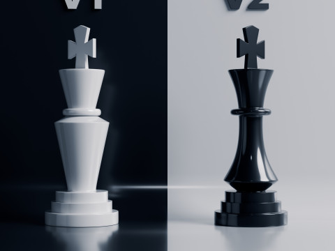 नोवा शतरंज मोहरे सेट 3D प्रिंट मॉडल