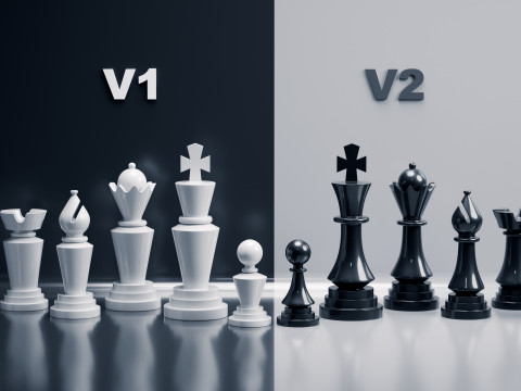 नोवा शतरंज मोहरे सेट 3D प्रिंट मॉडल