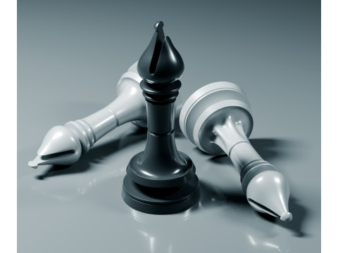 Juego de piezas de ajedrez Prime Modelo de impresión 3D