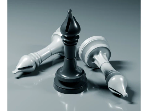 Prime Chess Pieces Set 3D Print Model