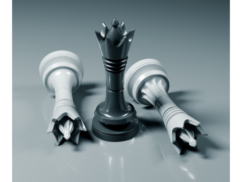 Juego de piezas de ajedrez Prime Modelo de impresión 3D