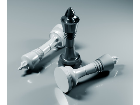 Juego de piezas de ajedrez Prime Modelo de impresión 3D