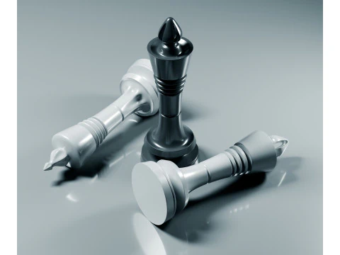 Prime Chess Pieces Set 3D Print Model