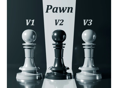 Prime Chess Pieces Set 3D Print Model