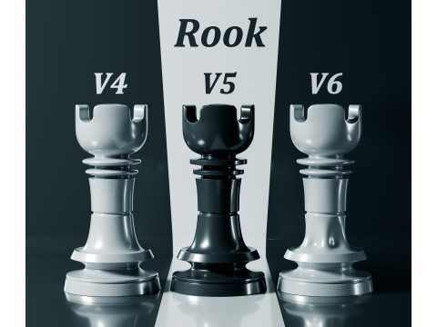 Juego de piezas de ajedrez Prime Modelo de impresión 3D