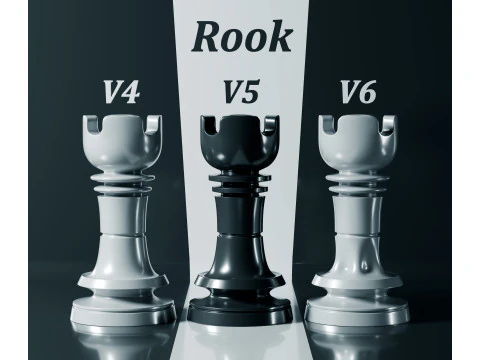 Prime Chess Pieces Set 3D Print Model