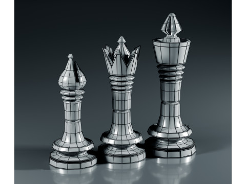 Juego de piezas de ajedrez Prime Modelo de impresión 3D