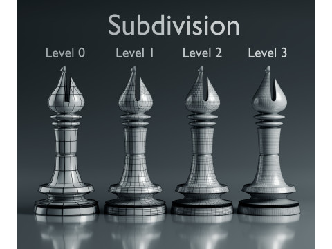 Juego de piezas de ajedrez Prime Modelo de impresión 3D