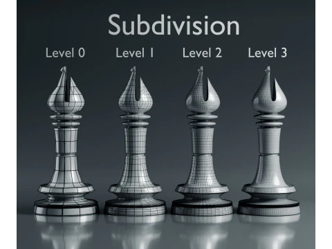 Prime Chess Pieces Set 3D Print Model