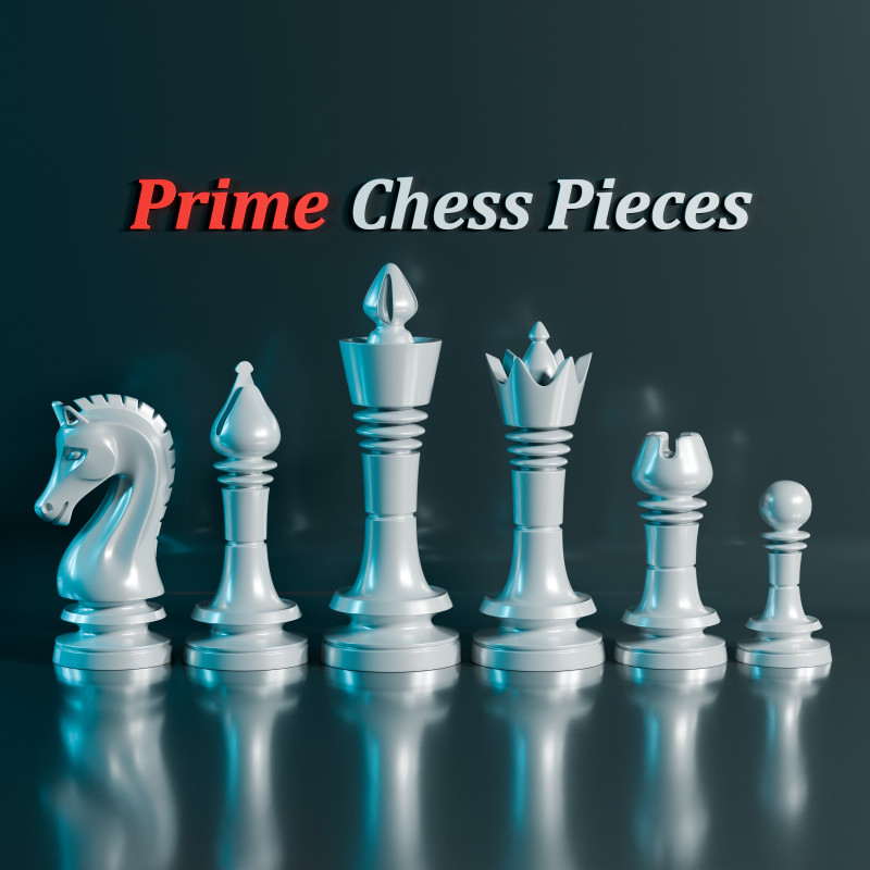 Juego de piezas de ajedrez Prime Modelo de impresión 3D .c4d .max .obj .3ds .fbx .stl .blend