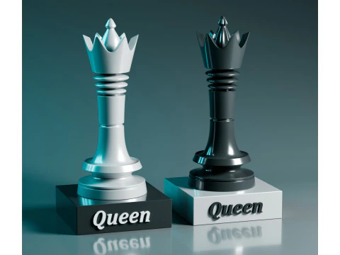 Prime Chess Pieces Set 3D Print Model