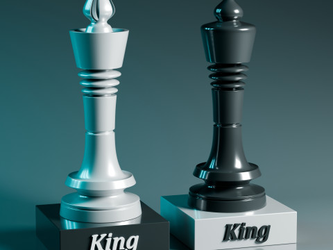 Juego de piezas de ajedrez Prime Modelo de impresión 3D