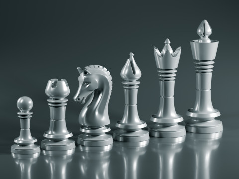 Juego de piezas de ajedrez Prime Modelo de impresión 3D