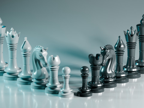 Juego de piezas de ajedrez Prime Modelo de impresión 3D