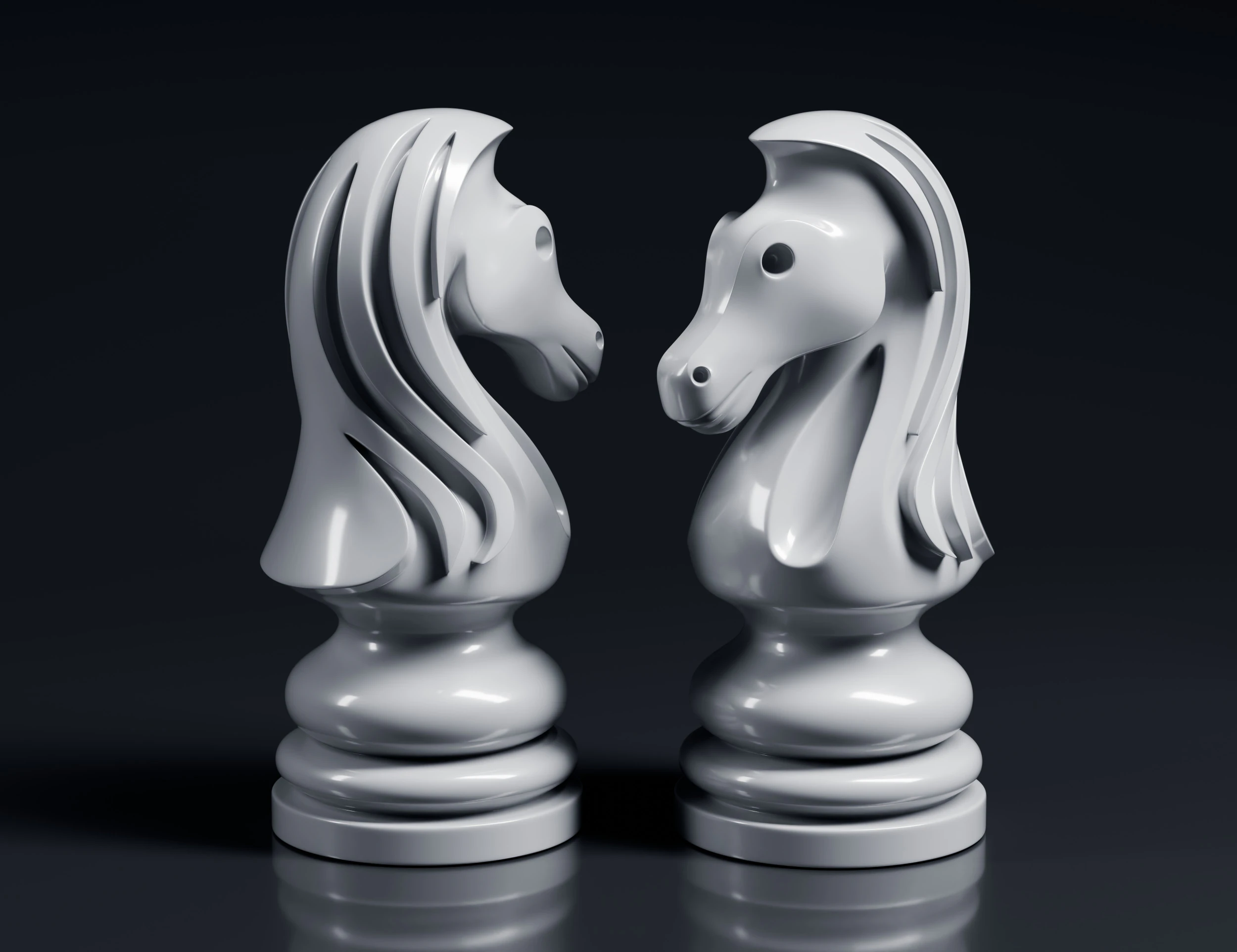 Aeron Knight Chess Piece 3D Print Model .c4d .max .obj .3ds .fbx .stl .blend 
