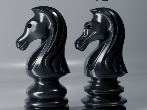 Aeron Knight Chess Piece 3D Print Model