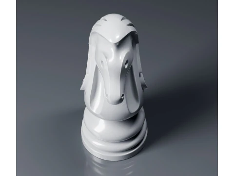 Aeron Knight Chess Piece 3D Print Model