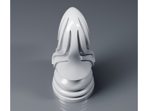 Aeron Knight Chess Piece 3D Print Model