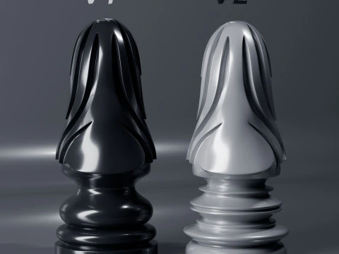 Aeron Knight Chess Piece 3D Print Model