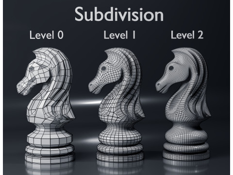 Aeron Knight Chess Piece 3D Print Model