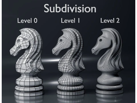 Aeron Knight Chess Piece 3D Print Model