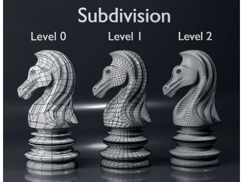 Aeron Knight Chess Piece 3D Print Model