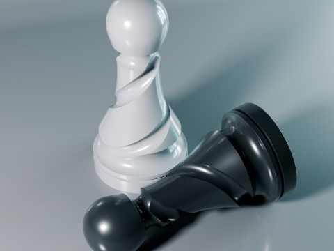 Helix Royale Chess Pieces 3D Print Model