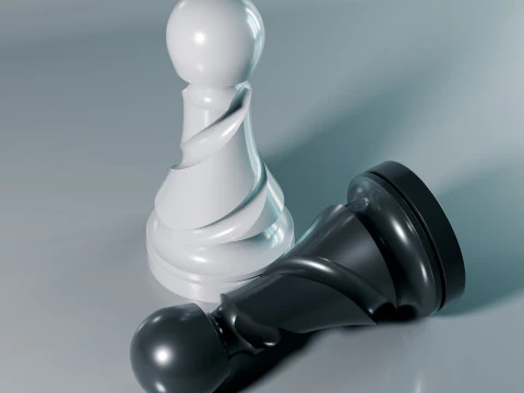 Helix Royale Chess Pieces 3D Print Model