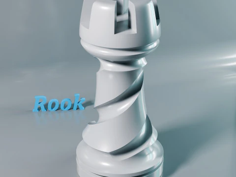 Helix Royale Chess Pieces 3D Print Model