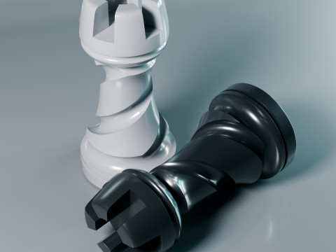 Helix Royale Chess Pieces 3D Print Model