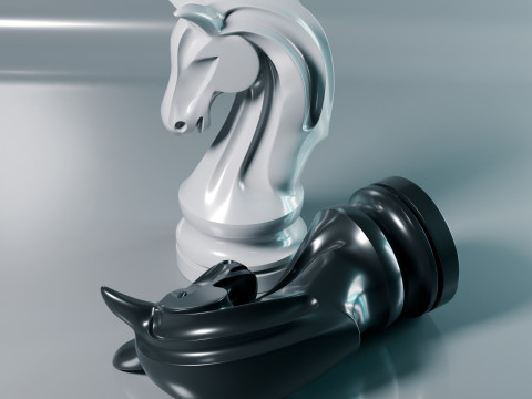 Helix Royale Chess Pieces 3D Print Model