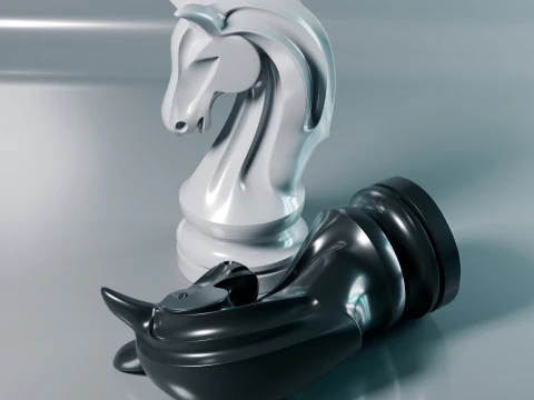 Helix Royale Chess Pieces 3D Print Model