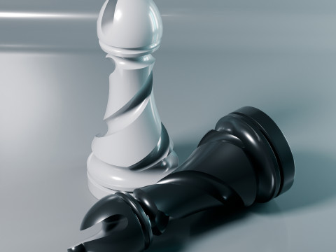 Helix Royale Chess Pieces 3D Print Model