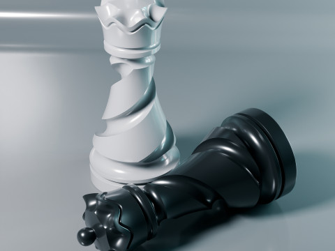 Helix Royale Chess Pieces 3D Print Model