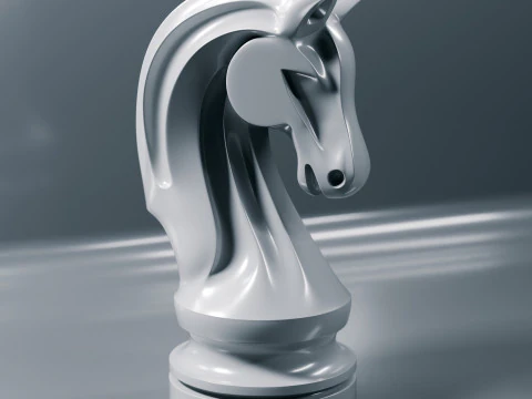 Helix Royale Chess Pieces 3D Print Model