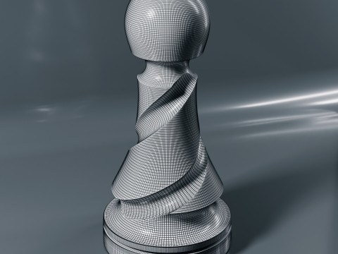 Helix Royale Chess Pieces 3D Print Model