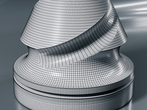 Helix Royale Chess Pieces 3D Print Model